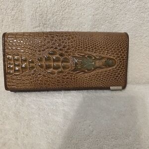 Brown Crocodile Embossed Wallet Brand New